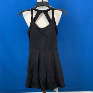 Elegant Black Halter Dress